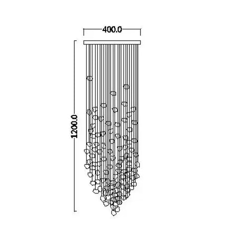 Modern Nordic Crystal Chandelier for Hotel Lobby Luxury Creative Design Ceiling Light with High-End Atmosphere