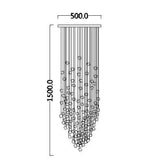 Modern Nordic Crystal Chandelier for Hotel Lobby Luxury Creative Design Ceiling Light with High-End Atmosphere