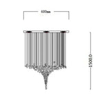Modern Nordic Crystal Chandelier for Hotel Lobby Luxury Creative Design Ceiling Light with High-End Atmosphere