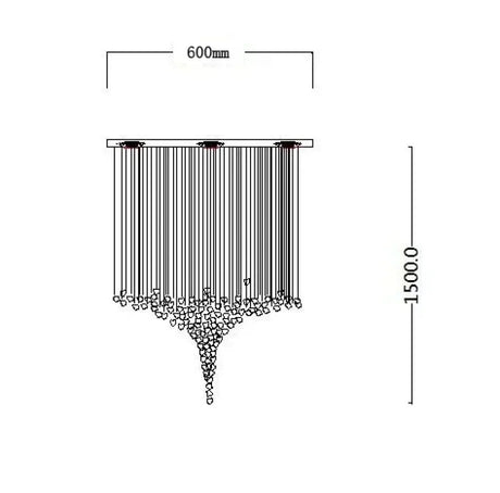 Modern Nordic Crystal Chandelier for Hotel Lobby Luxury Creative Design Ceiling Light with High-End Atmosphere