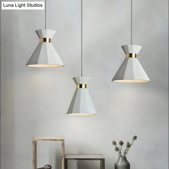 Nordic Cement Geometric Pendant Light Grey 1-Light 9/10 Wide