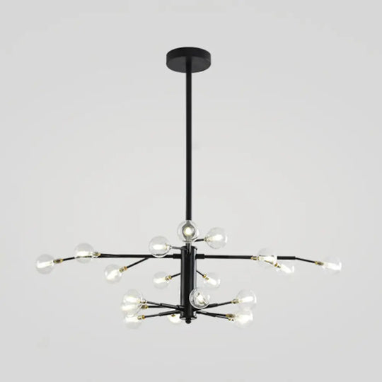 Modern Nordic Led Branch Chandelier - Stylish Living Room Suspension Light 20 / Black A