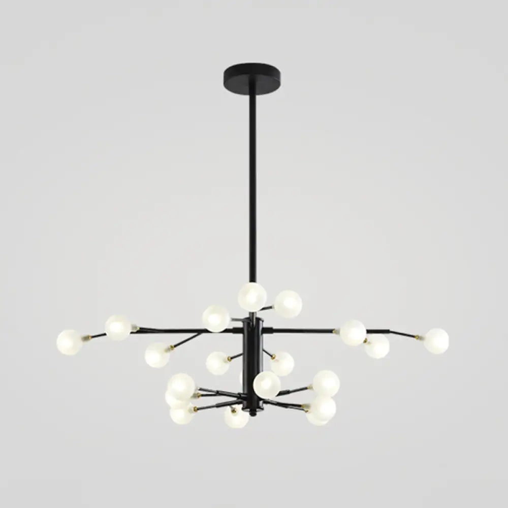 Modern Nordic Led Branch Chandelier - Stylish Living Room Suspension Light 20 / Black B