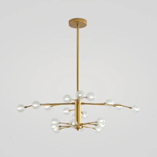 Modern Nordic Led Branch Chandelier - Stylish Living Room Suspension Light 20 / Gold A