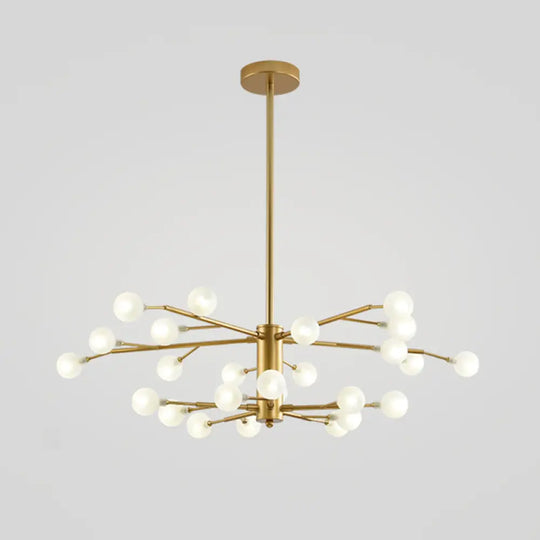 Modern Nordic Led Branch Chandelier - Stylish Living Room Suspension Light 25 / Gold B