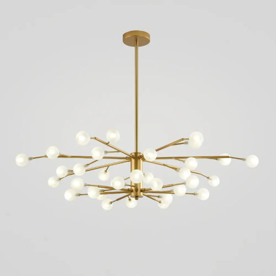 Modern Nordic Led Branch Chandelier - Stylish Living Room Suspension Light 35 / Gold B