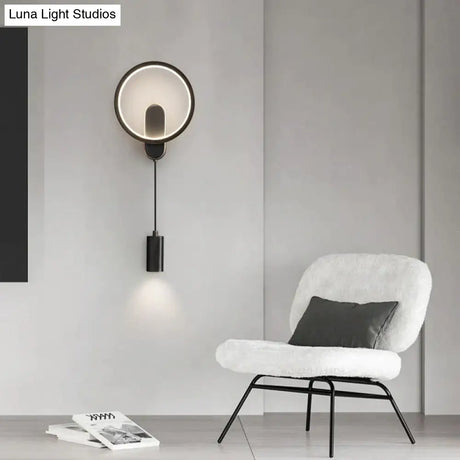 Modern Nordic Led Wall Lamp For Bedroom Black/Gold Light