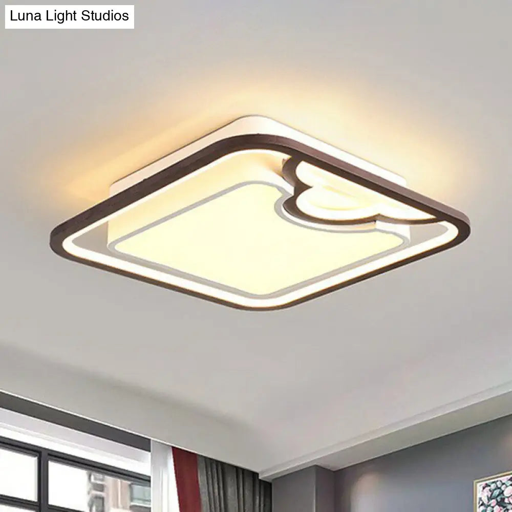 Modern Nordic Rectangular Led Flush Mount Ceiling Light For Living Room Coffee / 20.5