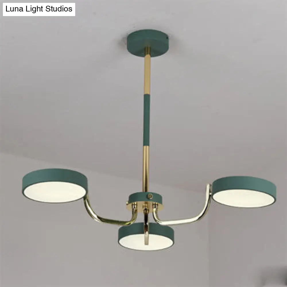 Modern Oval Pendant Lights With 3 Acrylic Bulbs For Dining Room