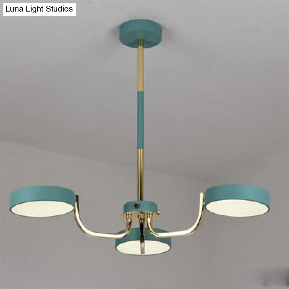 Modern Oval Pendant Lights With 3 Acrylic Bulbs For Dining Room