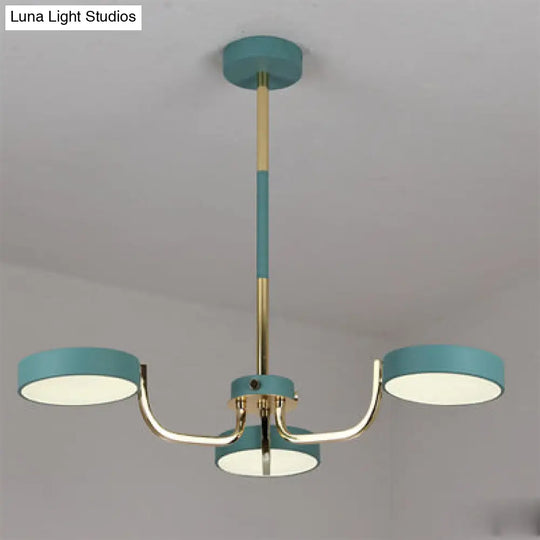 Modern Oval Pendant Lights With 3 Acrylic Bulbs For Dining Room