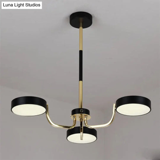 Modern Oval Pendant Lights With 3 Acrylic Bulbs For Dining Room