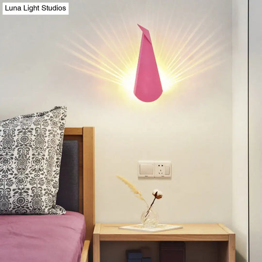 Modern Peacock Led Wall Light For Living Room Or Study