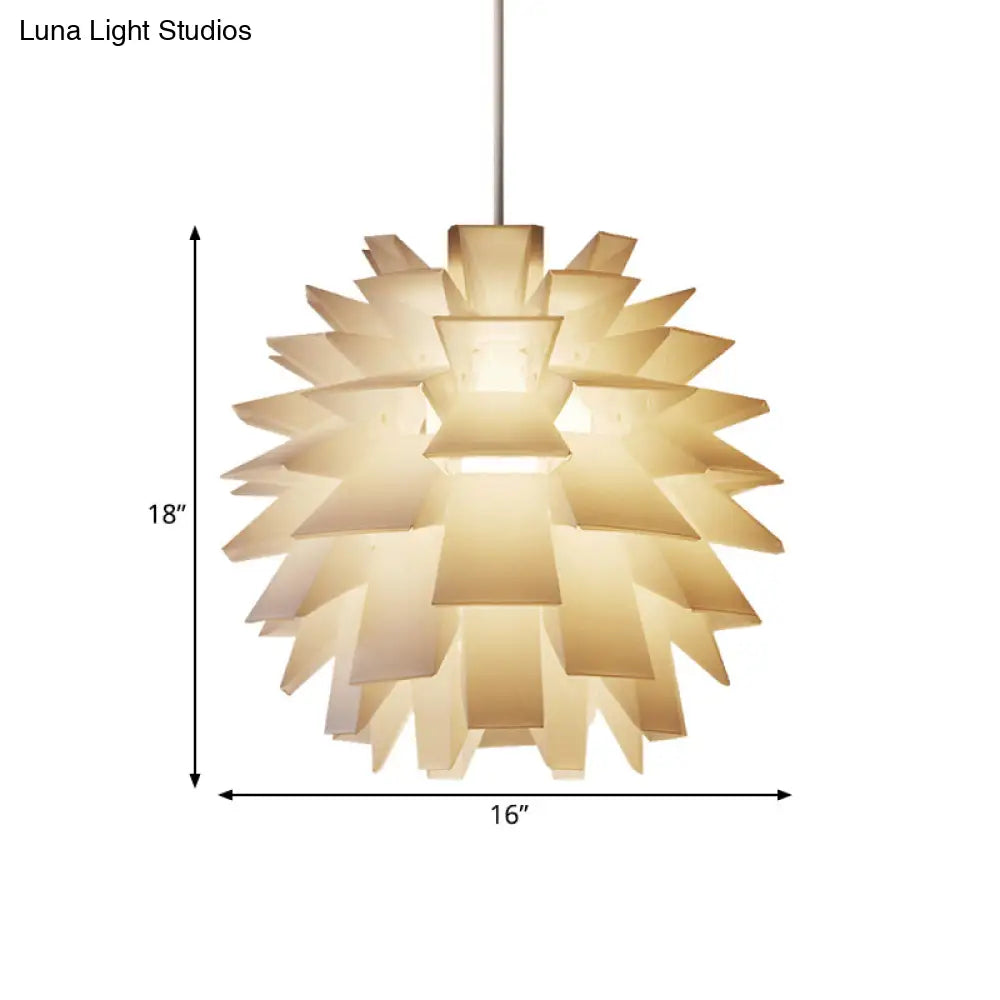 Modern Pine Cone Ceiling Pendant Light - White