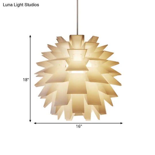 Modern Pine Cone Ceiling Pendant Light - White