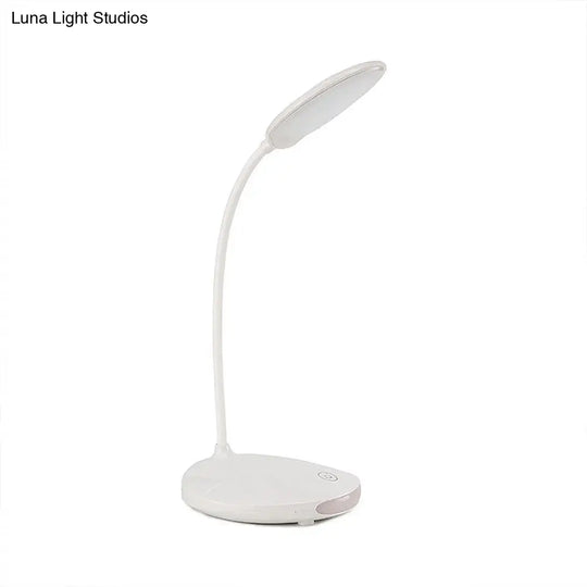 Modern Pink/White Led Folding Desk Lamp With Usb Charging - Perfect For Reading