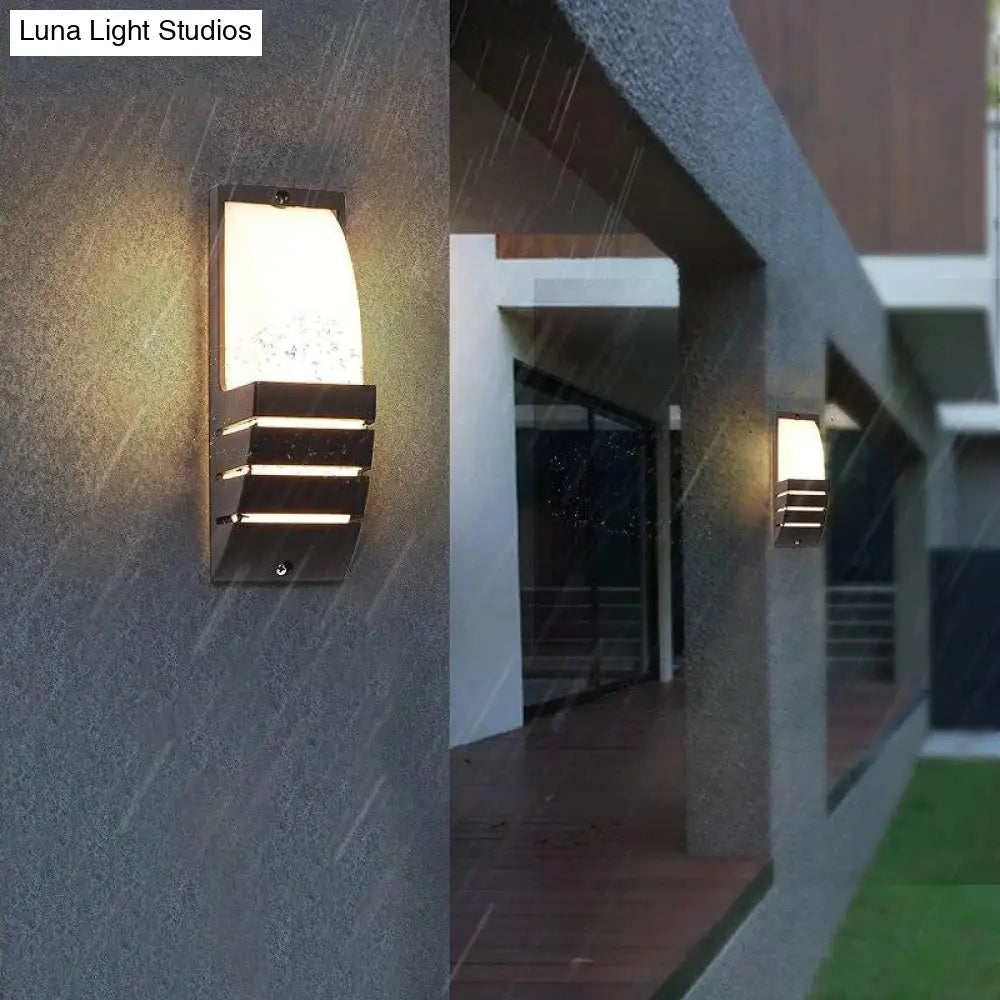 Modern Porch Light Waterproof Ip65 Radar Sensor Wall Lamps For Courtyard Patio Garden Front Door