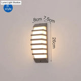 Modern Porch Light Waterproof Ip65 Radar Sensor Wall Lamps For Courtyard Patio Garden Front Door