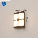Modern Porch Light Waterproof Ip65 Radar Sensor Wall Lamps For Courtyard Patio Garden Front Door