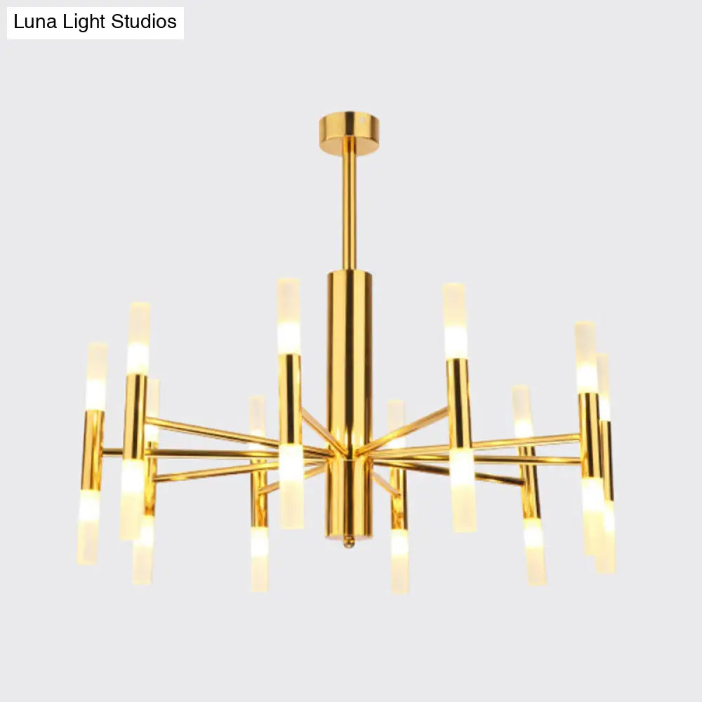 Modern Radial Led Chandelier Light For Living Room Ceiling