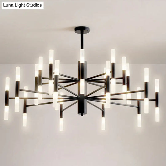 Modern Radial Led Chandelier Light For Living Room Ceiling