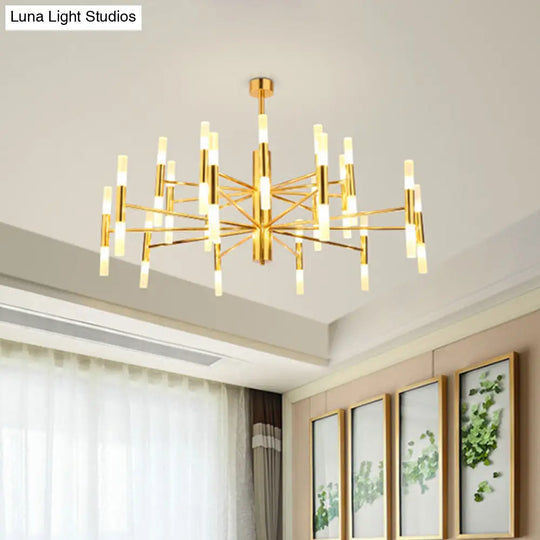 Modern Radial Led Chandelier Light For Living Room Ceiling