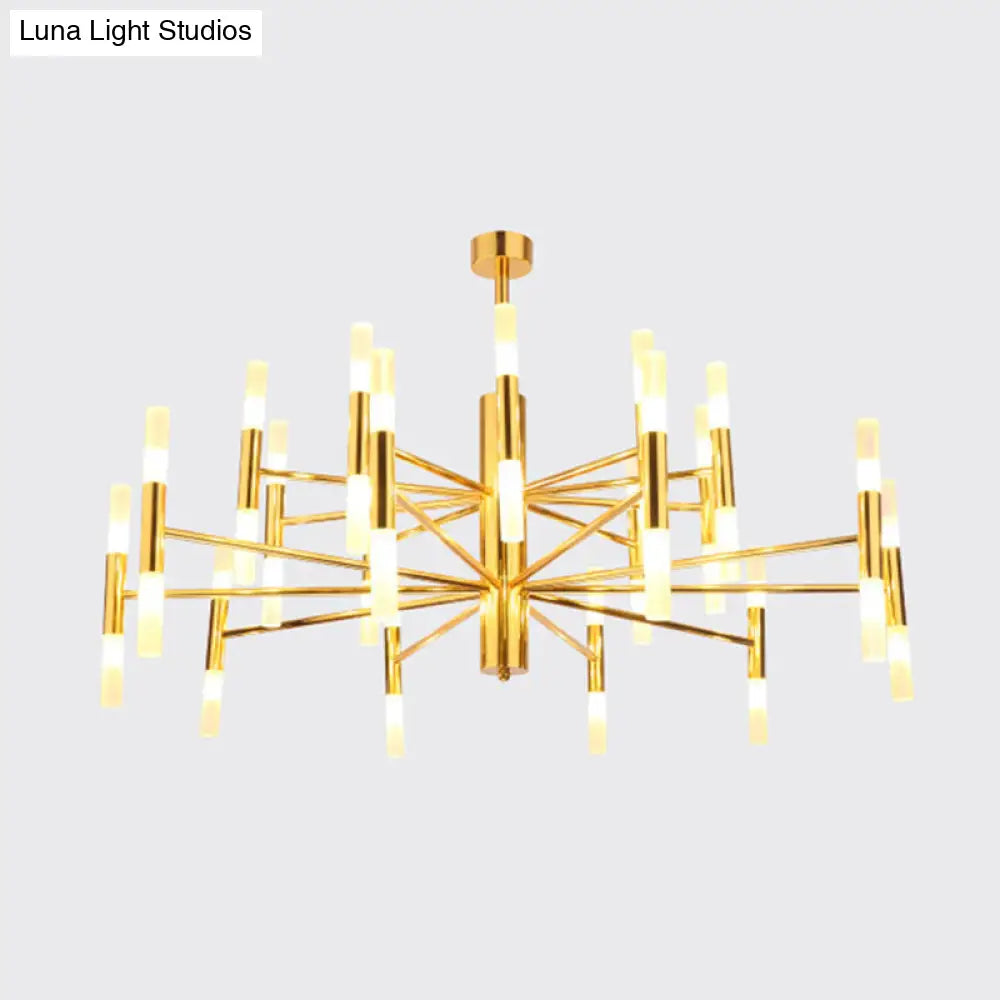 Modern Radial Led Chandelier Light For Living Room Ceiling