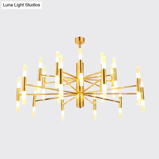 Modern Radial Led Chandelier Light For Living Room Ceiling