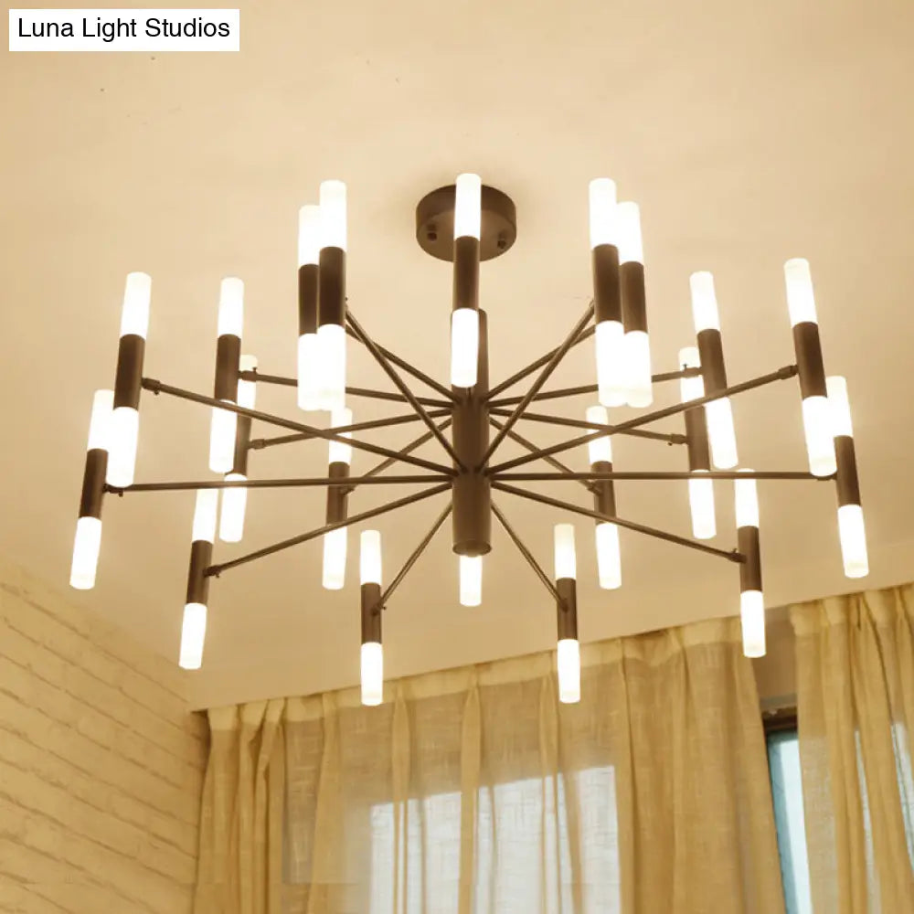 Modern Radial Led Chandelier Light For Living Room Ceiling