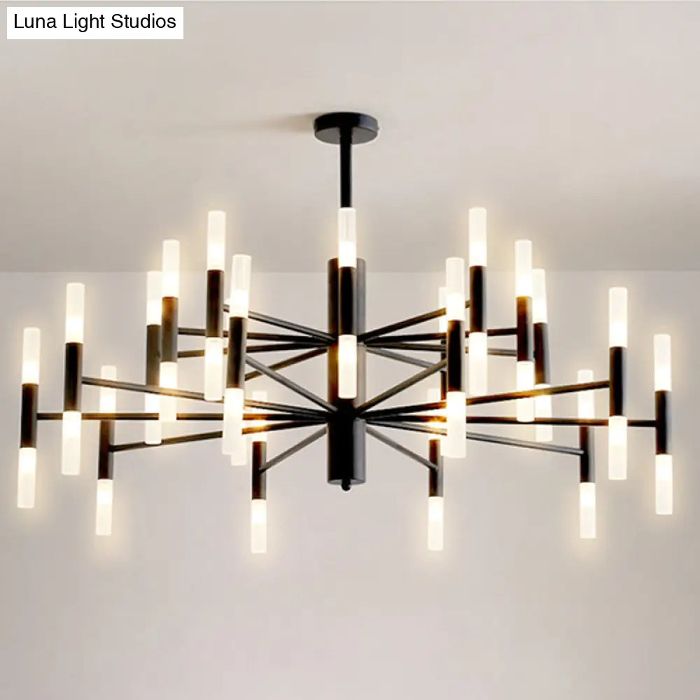 Modern Radial Led Chandelier Light For Living Room Ceiling