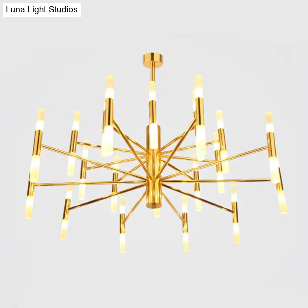 Modern Radial Led Chandelier Light For Living Room Ceiling