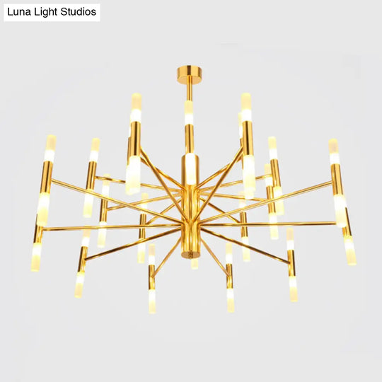 Modern Radial Led Chandelier Light For Living Room Ceiling