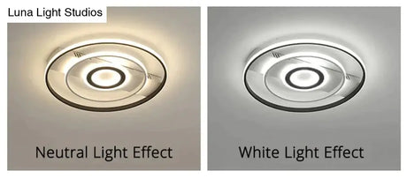 Modern Rectangle/Square/Circle Acrylic Led Ceiling Light White Color Black Remote Control For