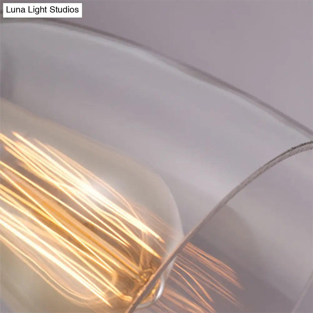 Modern Rose Gold Cone Pendant Light With Clear Glass - Ideal For Dining Room 3-Light Hanging Lamp