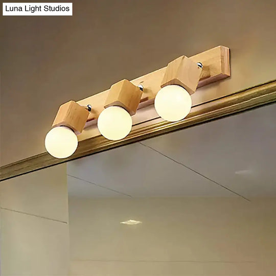 Modern Rotatable Wall Light Fixture With Open Bulb Ideal For Bedrooms And Vanities