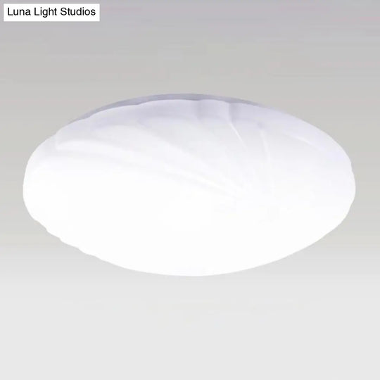 Modern Round Flush Ceiling Light With Acrylic Design - Led Mount Fixture