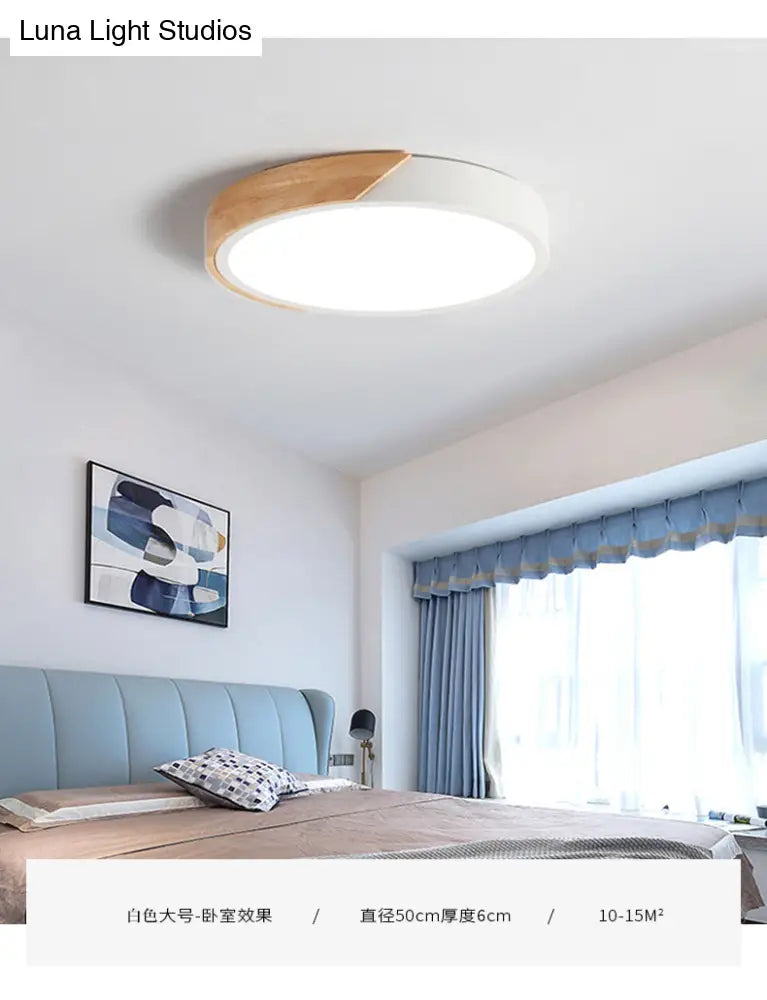 Modern Round Flush Mount Ceiling Light Fixtures For Bedrooms