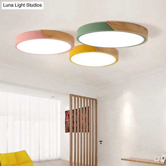 Modern Round Flush Mount Ceiling Light Fixtures For Bedrooms