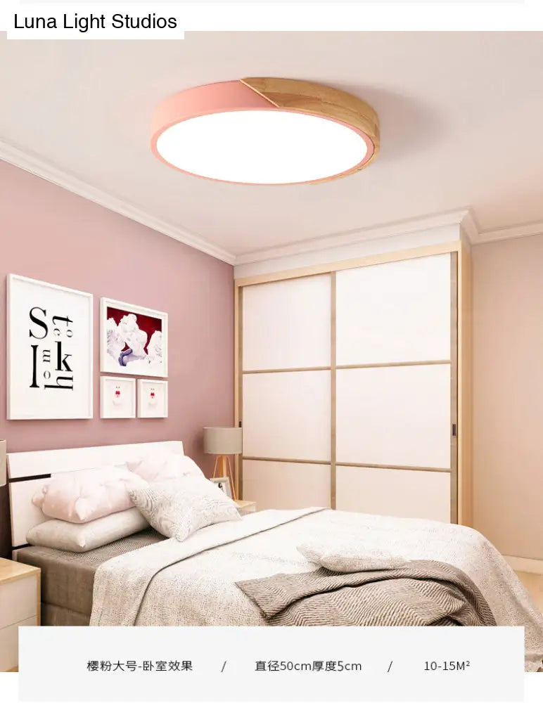 Modern Round Flush Mount Ceiling Light Fixtures For Bedrooms