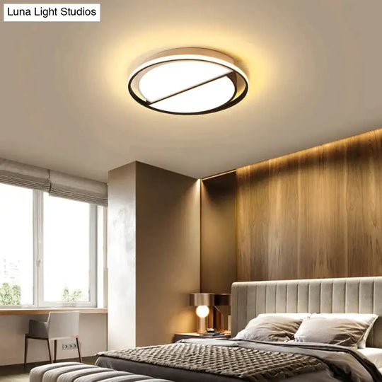 Modern Round Iron Living Room Chandelier Fixtures Led Lustre Bedroom Restaurant Dimmable Chandeliers