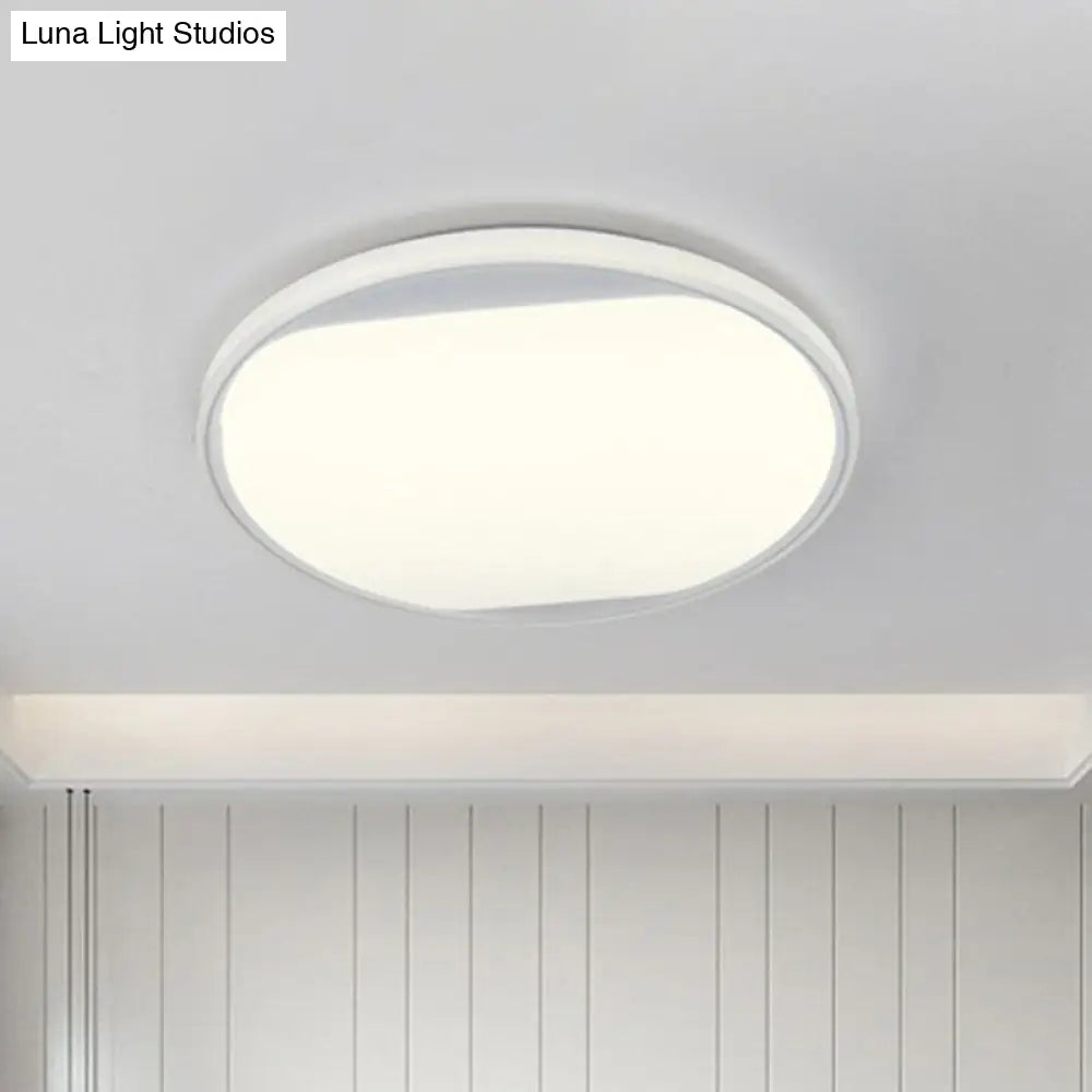 Modern Round Led Flush Mount Ceiling Light For Living Room