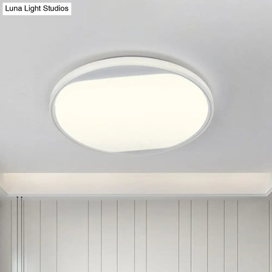 Modern Round Led Flush Mount Ceiling Light For Living Room