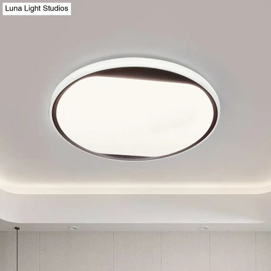 Modern Round Led Flush Mount Ceiling Light For Living Room