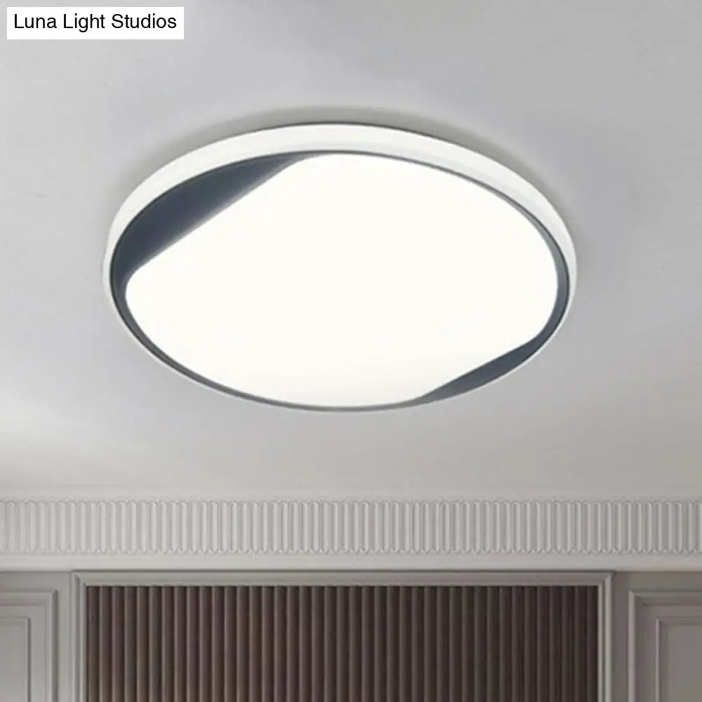 Modern Round Led Flush Mount Ceiling Light For Living Room