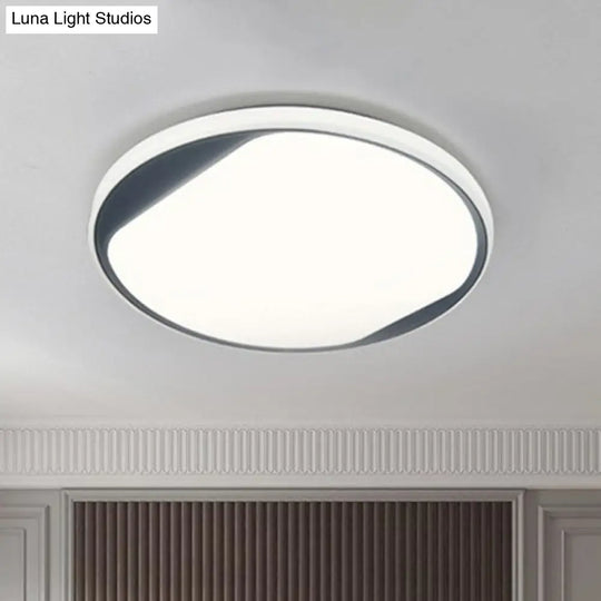 Modern Round Led Flush Mount Ceiling Light For Living Room