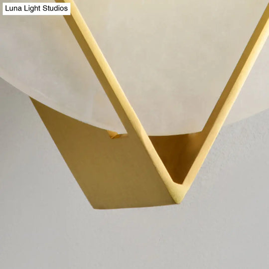 Modern Round Led Flush Wall Sconce With Gold Finish Ideal For Bedrooms Bathrooms And More!