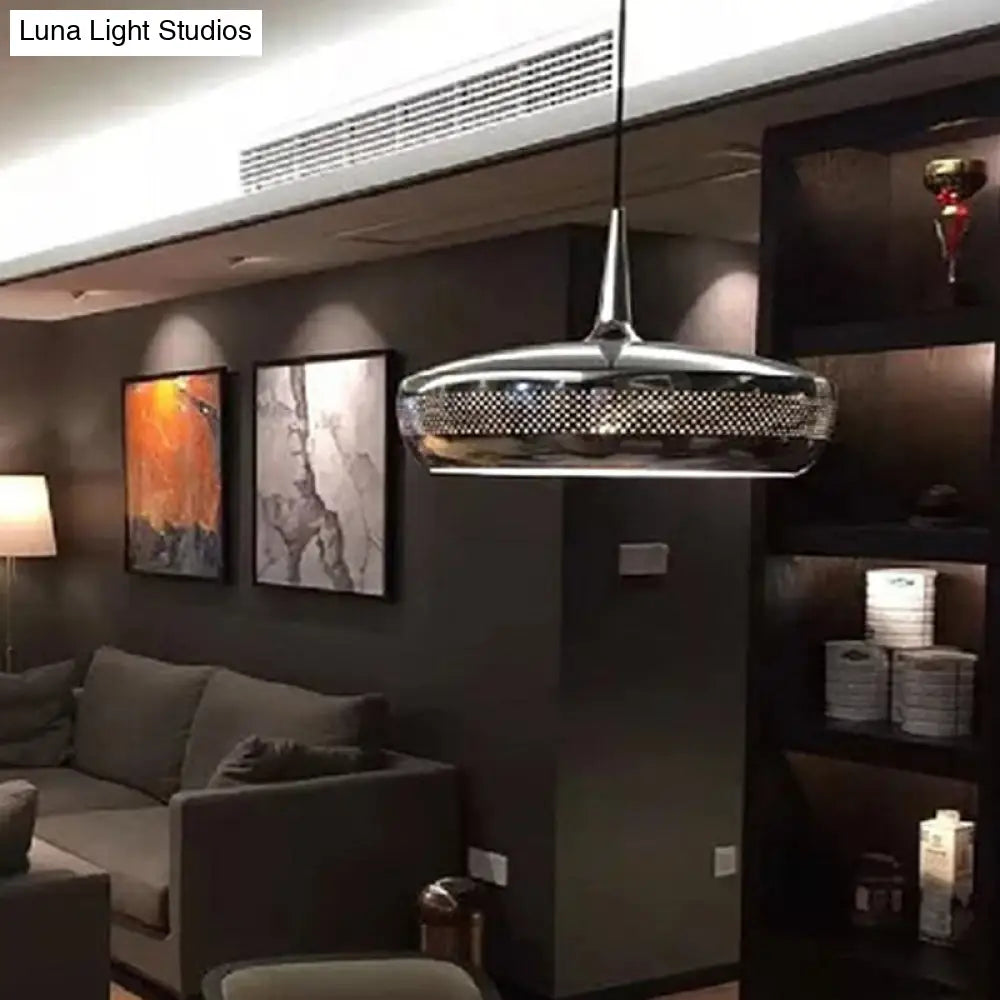 Modern Led Pendant Light: Stylish Round Design For Dining Room Suspended Lighting