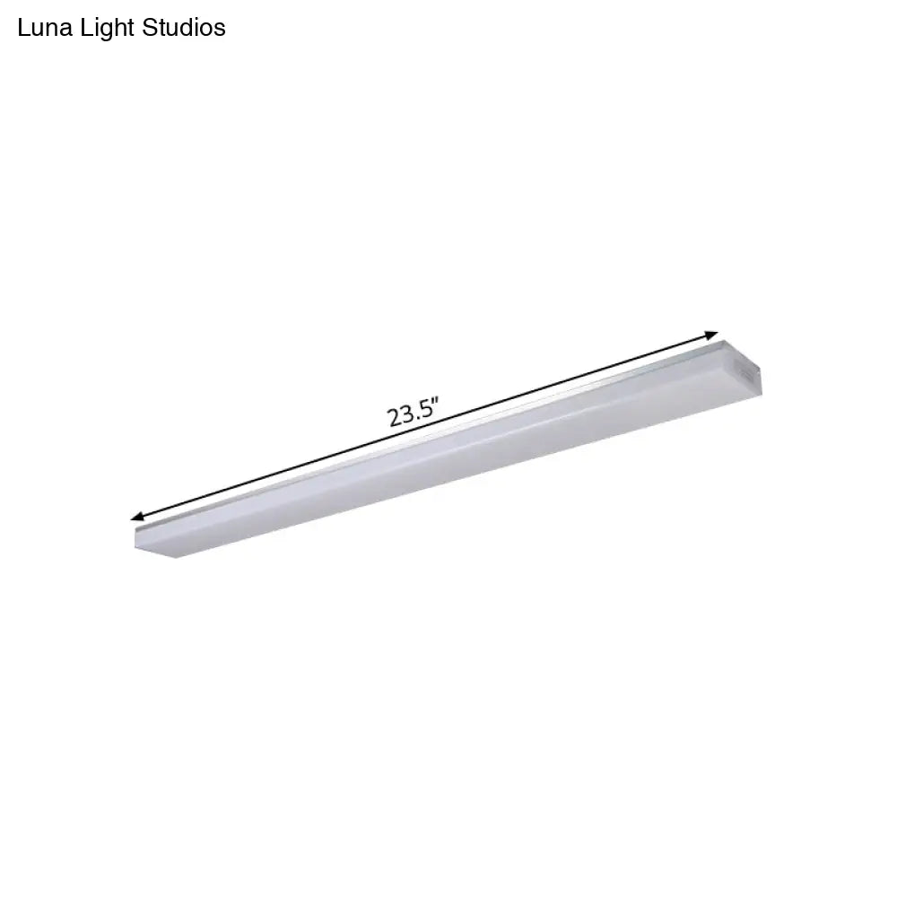 Modern Silver Led Flush Mount Ceiling Light In Various Sizes