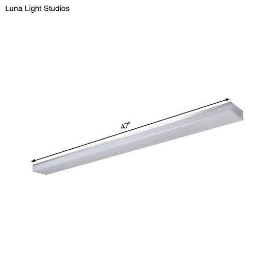 Modern Silver Led Flush Mount Ceiling Light In Various Sizes