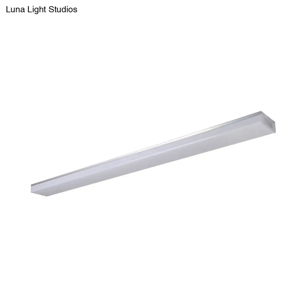 Modern Silver Led Flush Mount Ceiling Light In Various Sizes